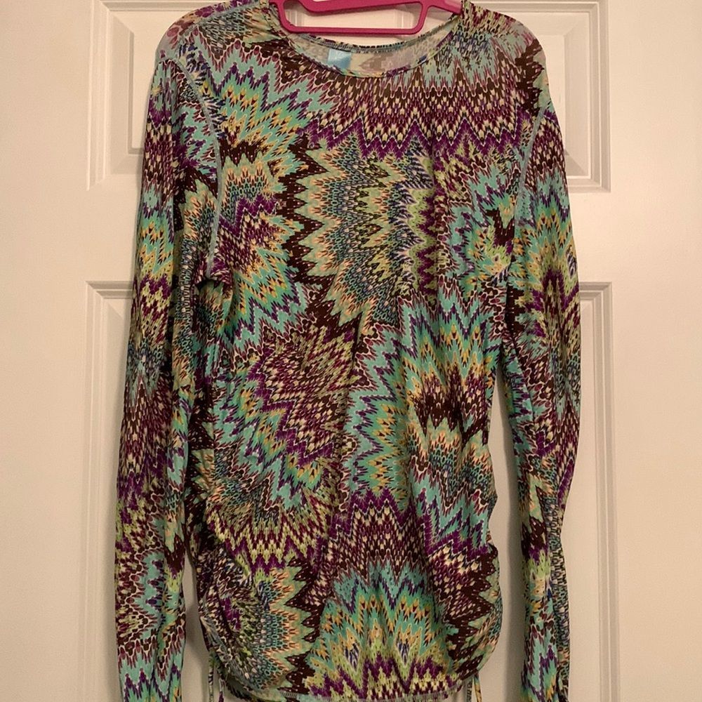 Sunsets woman’s swim sun shirt size large